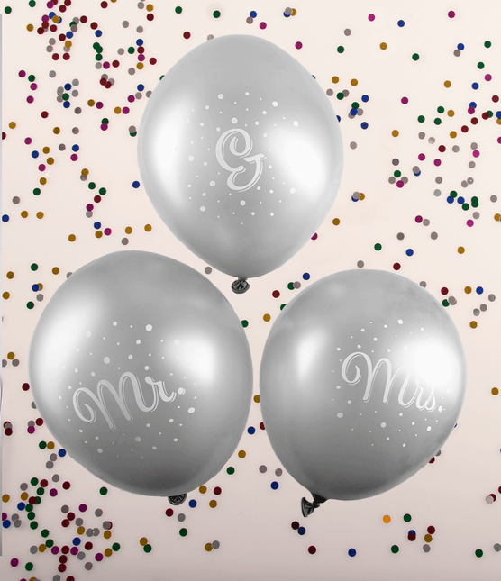 Ballons de mariage Mr et Mme 30cm