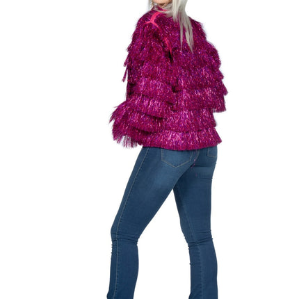 Veste à paillettes pour dames Fuchsia