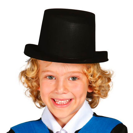 Chapeau haut de forme noir enfant