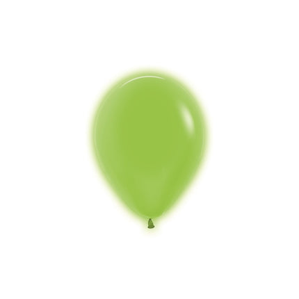 Ballons de baudruche vert fluo 12cm 50pcs