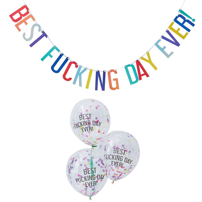 Jeu de ballons Best Fucking Day Ever 2.5m