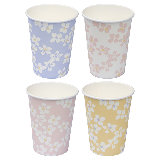 Gobelets Fleurs 250ml 8pcs