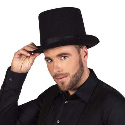 Chapeau haut de forme noir