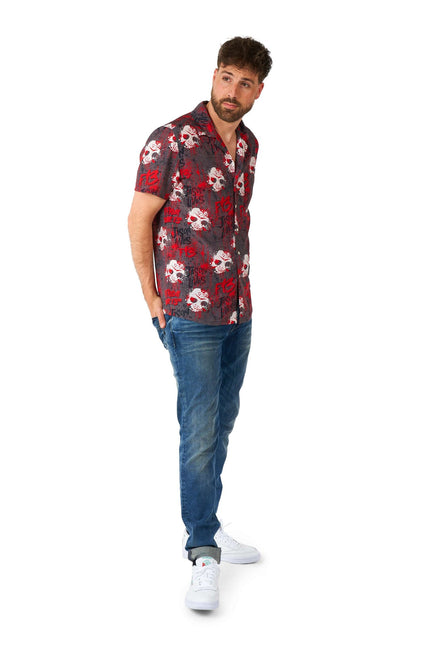Chemise Vendredi 13 Manches courtes Hommes <tc>OppoSuits</tc>