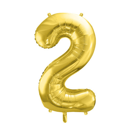 2 Year Figure Balloon Gold Empty 72cm