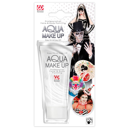 Aqua Make-Up Tube 30Ml, blanc