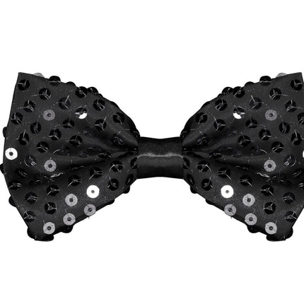 Noeud noir à paillettes