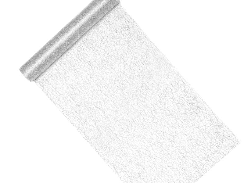 Chemin de table argenté 9m