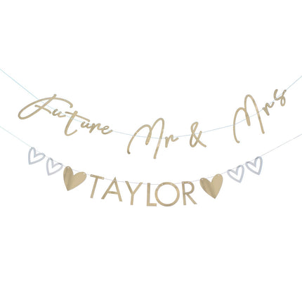 Guirlande de mariage M. et Mme 1.5m