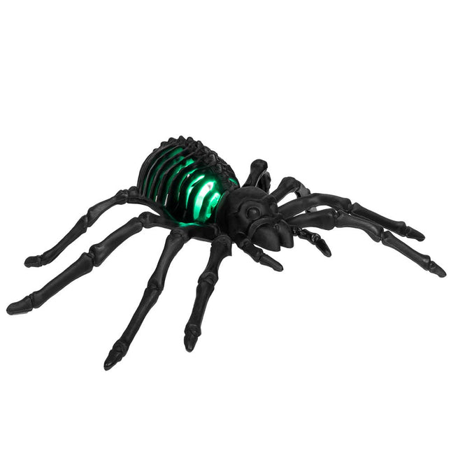 Halloween Led Spider Skeleton Black 22cm