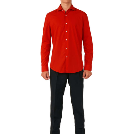 Chemise rouge Garçon Adolescent <tc>OppoSuits</tc>