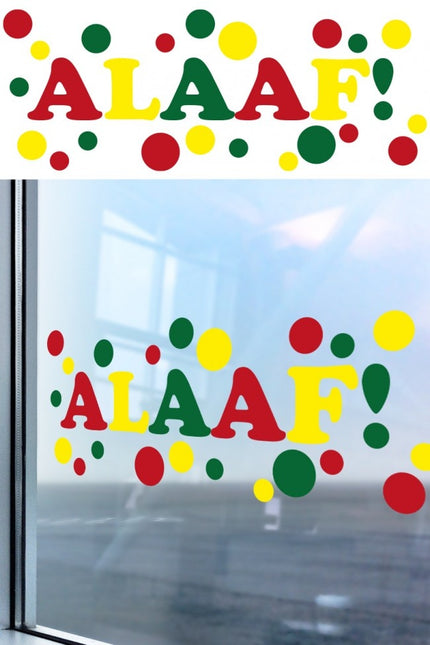 Autocollant de fenêtre Alaaf 75cm