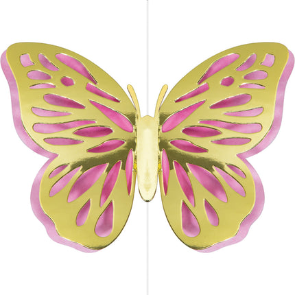 Décoration suspendue papillon 18cm 3pcs