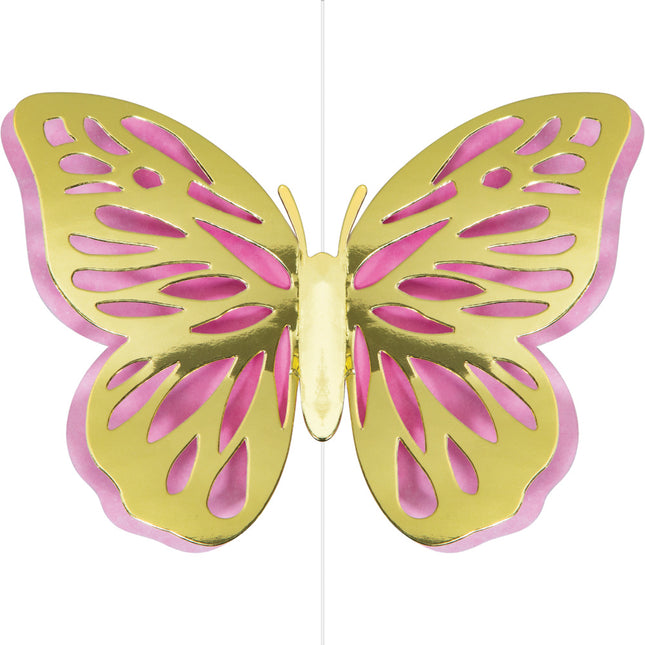 Décoration suspendue papillon 18cm 3pcs