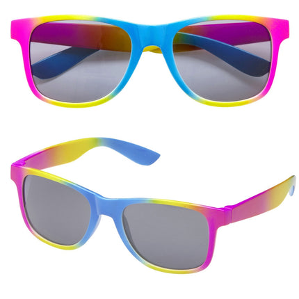 Lunettes jaunes bleues roses