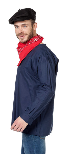Blouse de fermier Hommes Bleu