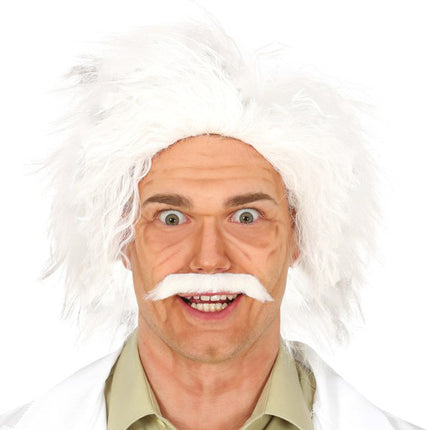 Perruque de professeur Doc Brown Retour vers le futur