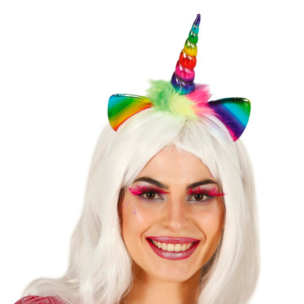Diadème de la licorne coloré