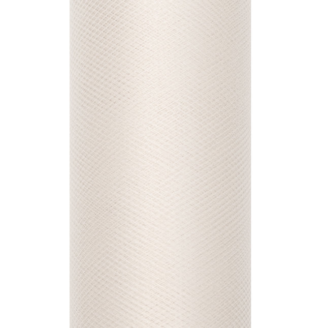 Rouleau de tulle crème vanille 30cm 9m