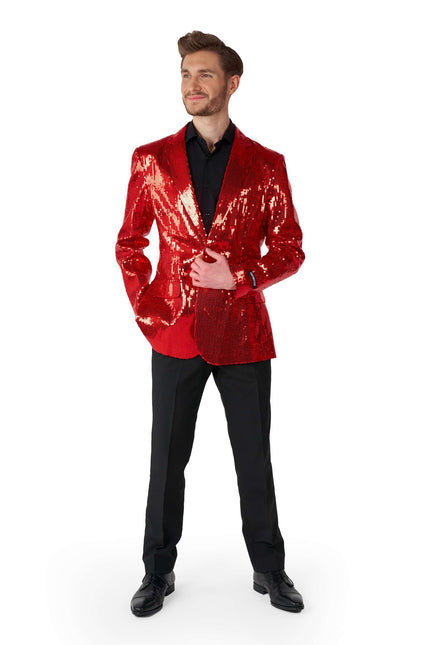Paillet Red Blazer Hommes <tc>Suitmeister</tc>