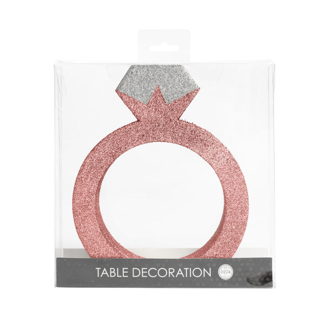 Anneau de décoration de table en or rose