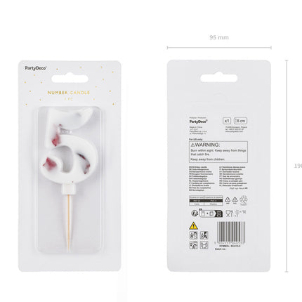 Pétales de bougie de 5 ans 8cm