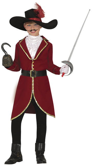 Costume de pirate fille rouge