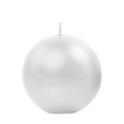Bougies boules Perle Métallique 6cm 10pcs
