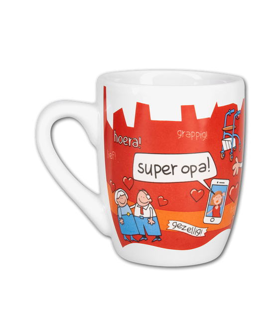 Tasse rouge Grand-père