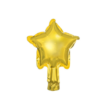 Ballon à l'hélium étoile or vide 12cm 25pcs