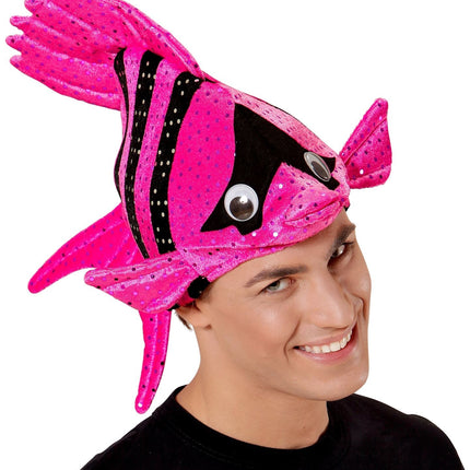Chapeau poisson rose