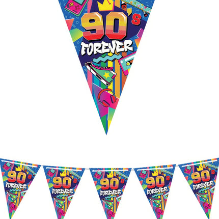 90s Guirlande colorée 3m