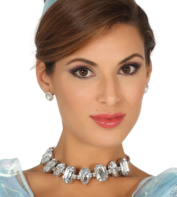 Collier Diamants 19cm