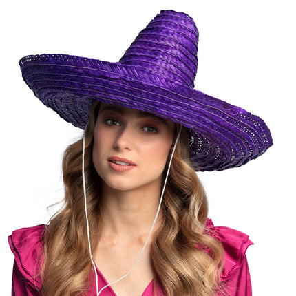 Sombrero violet 49cm