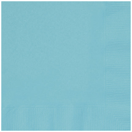 Serviettes Turquoise 2 couches 33cm 50pcs