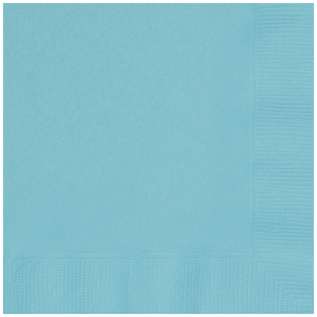 Serviettes Turquoise 2 couches 33cm 50pcs