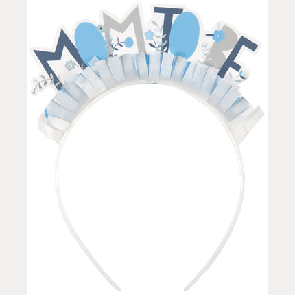 Bandeau de la future maman bleu