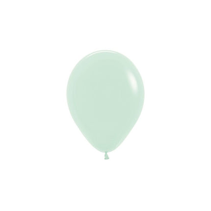 Ballons Pastel Vert Mat 12cm 50pcs