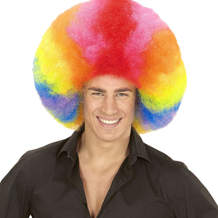 Perruque colorée Afro Extra Big
