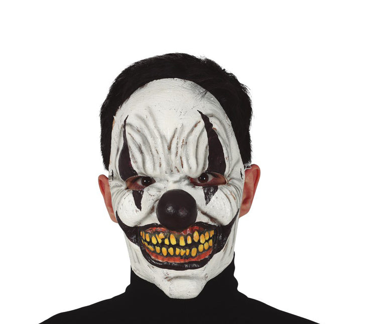 Masque de clown d'Halloween noir
