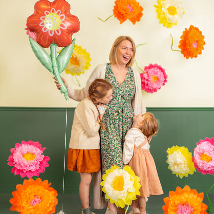 Pompons Fleurs 3pcs