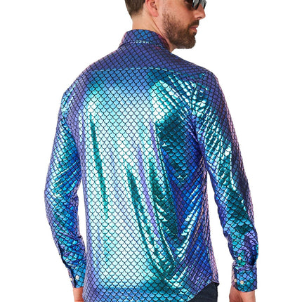 Chemise Disco Mermaid Hommes <tc>OppoSuits</tc>