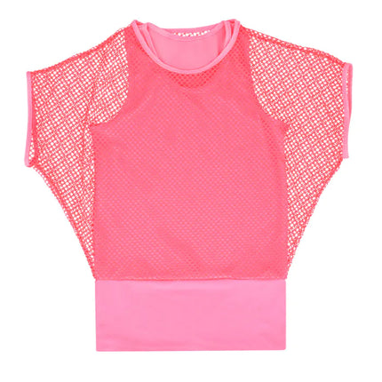 Chemise en résille rose Dames M-L | 40-46