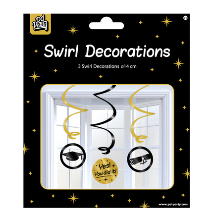 Décoration suspendue You Did It 14cm 3pcs