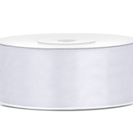 Ruban Satin Blanc 25mm 25m