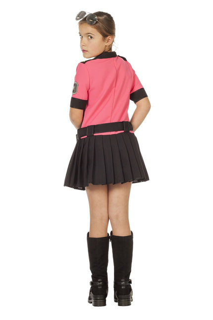 Robe de police rose enfant