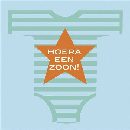 Serviettes de naissance Fils 33cm 20pcs