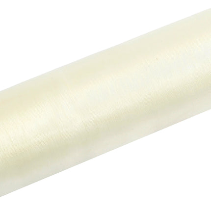 Tissu organza blanc pastel 16cm 9m