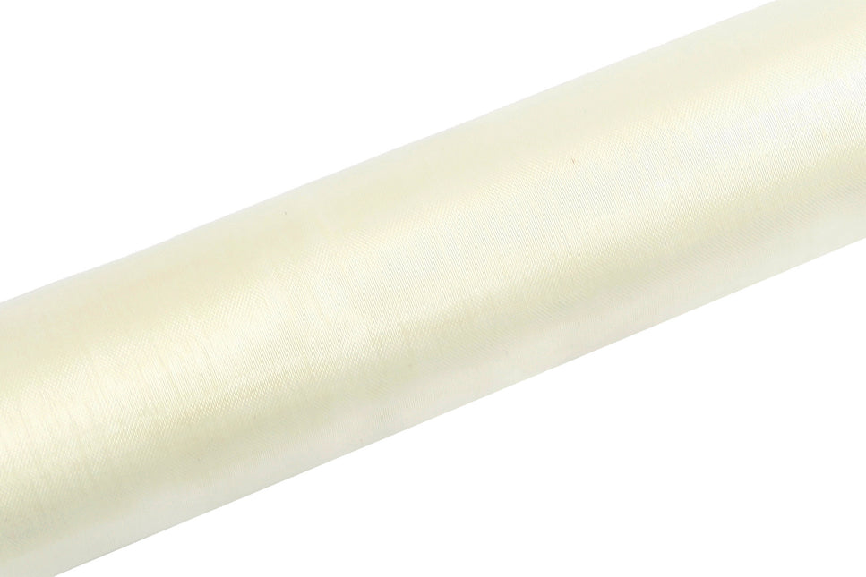 Tissu organza blanc pastel 16cm 9m