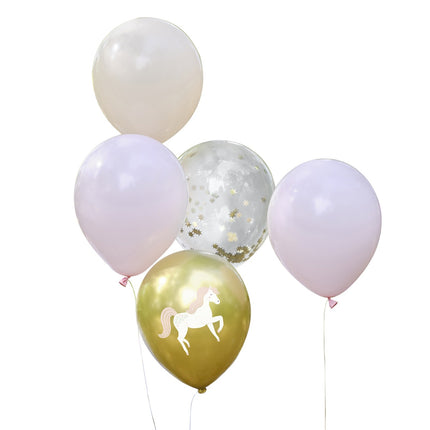Ballons Princesses Licorne 30cm 5pcs